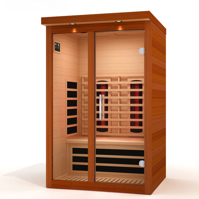 Dynamic Llumeneres 2-Person Near Zero EMF Full Spectrum Indoor Infrared Sauna + Red Light Therapy | DYN-6215-03 FS