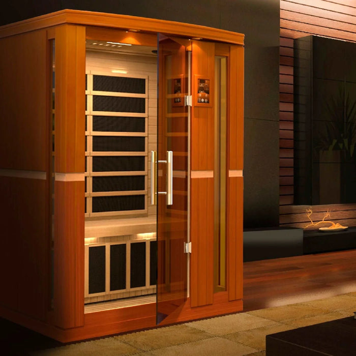 Dynamic Vittoria Elite 2-person Ultra Low EMF FAR Indoor Infrared Sauna + Red Light Therapy | DYN-6220-01 Elite