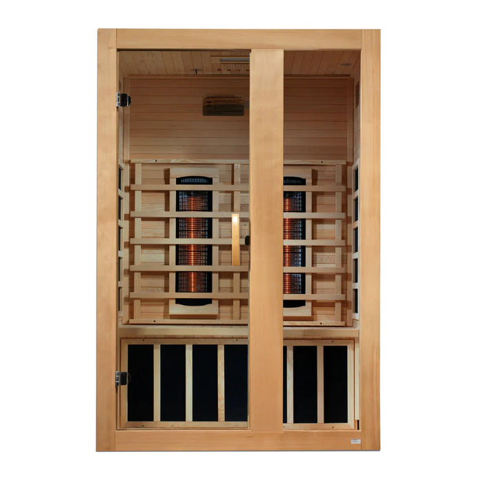 Dynamic Serena 2-person Full Spectrum Near Zero EMF Indoor Infrared Sauna + Red Light Therapy | DYN-6229-03 FS