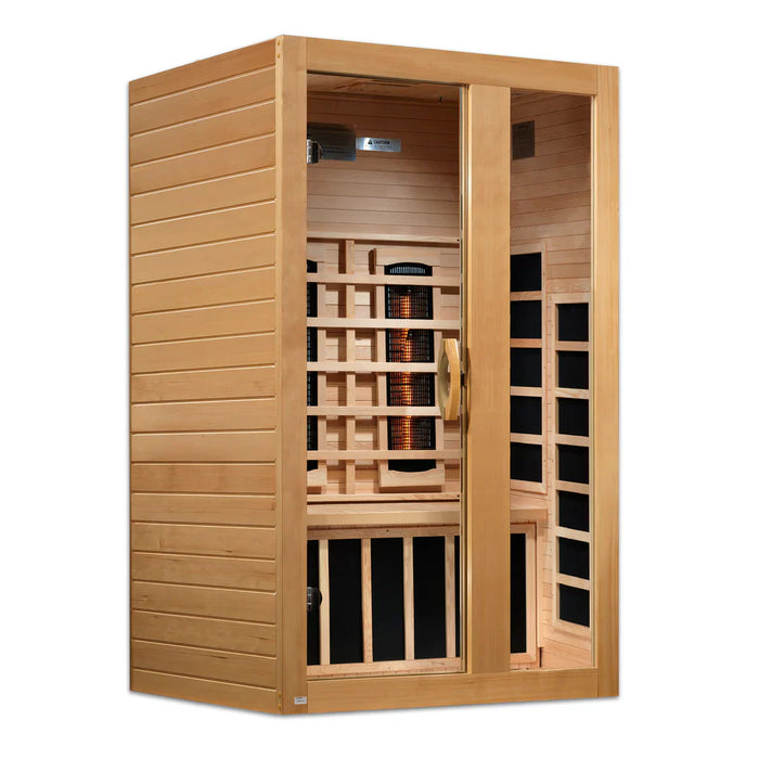 Dynamic Serena 2-person Full Spectrum Near Zero EMF Indoor Infrared Sauna + Red Light Therapy | DYN-6229-03 FS