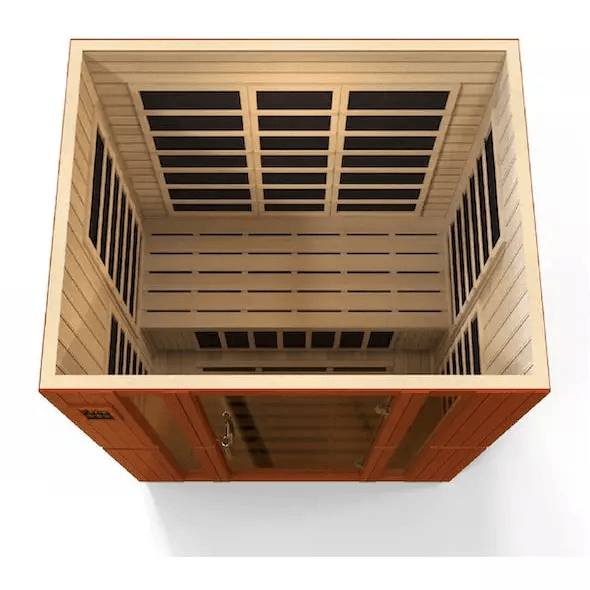 Dynamic Bellagio 3-person Low EMF FAR Indoor Infrared Sauna + Red Light Therapy | DYN-6306-02