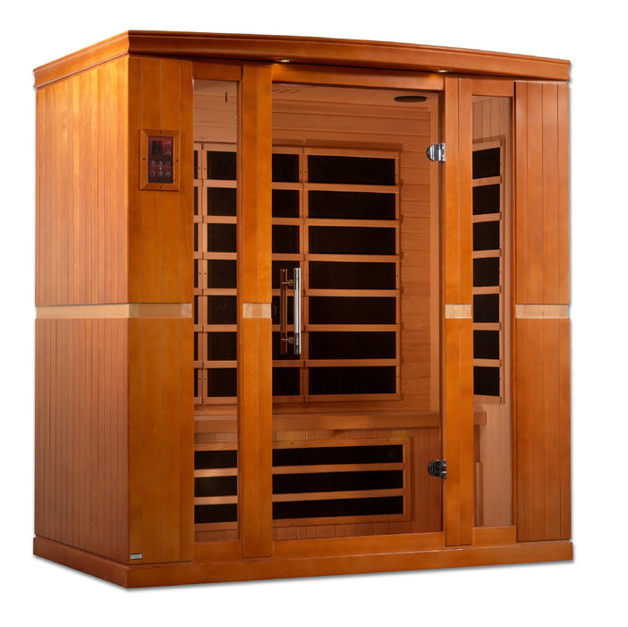 Dynamic Bergamo 4-person Low EMF FAR Indoor Infrared Sauna + Red Light Therapy | DYN-6440-01