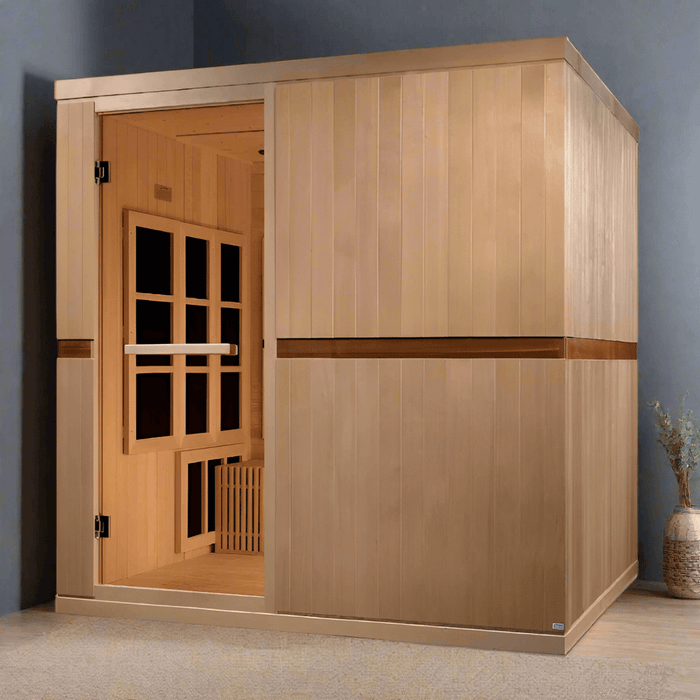 Golden Designs Catalonia 8-person Full Spectrum Near Zero EMF Infrared Sauna | GDI-6880-02