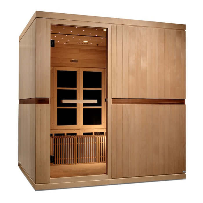 Golden Designs Catalonia 8-person Full Spectrum Near Zero EMF Infrared Sauna | GDI-6880-02