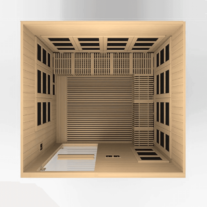 Golden Designs Catalonia 8-person Full Spectrum Near Zero EMF Infrared Sauna | GDI-6880-02