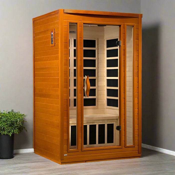 Dynamic San Marino Elite 2-person Ultra Low EMF FAR Indoor Infrared Sauna + Red Light Therapy | DYN-6206-01 Elite
