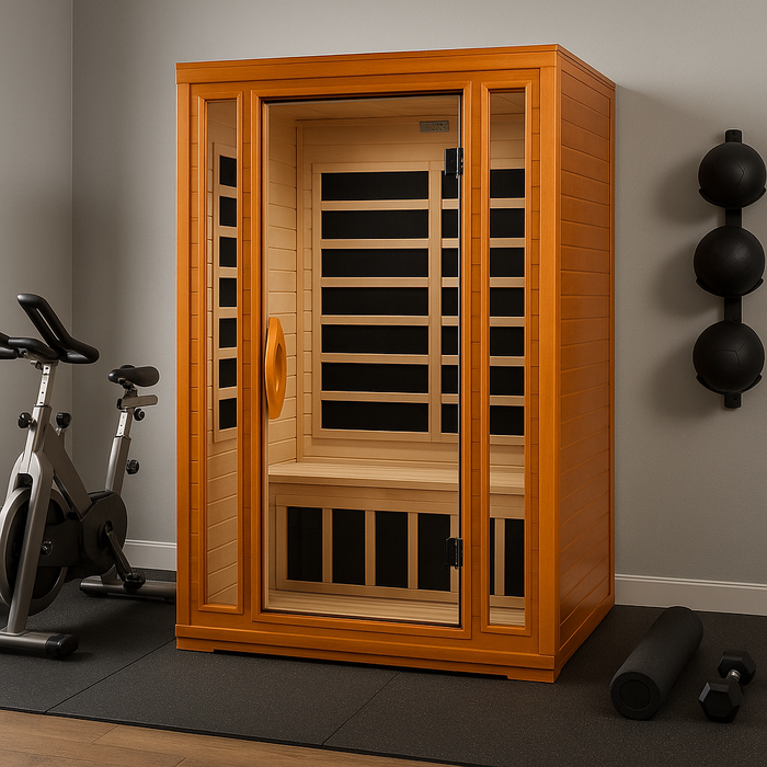 Dynamic San Marino Elite 2-person Ultra Low EMF FAR Indoor Infrared Sauna + Red Light Therapy | DYN-6206-01 Elite