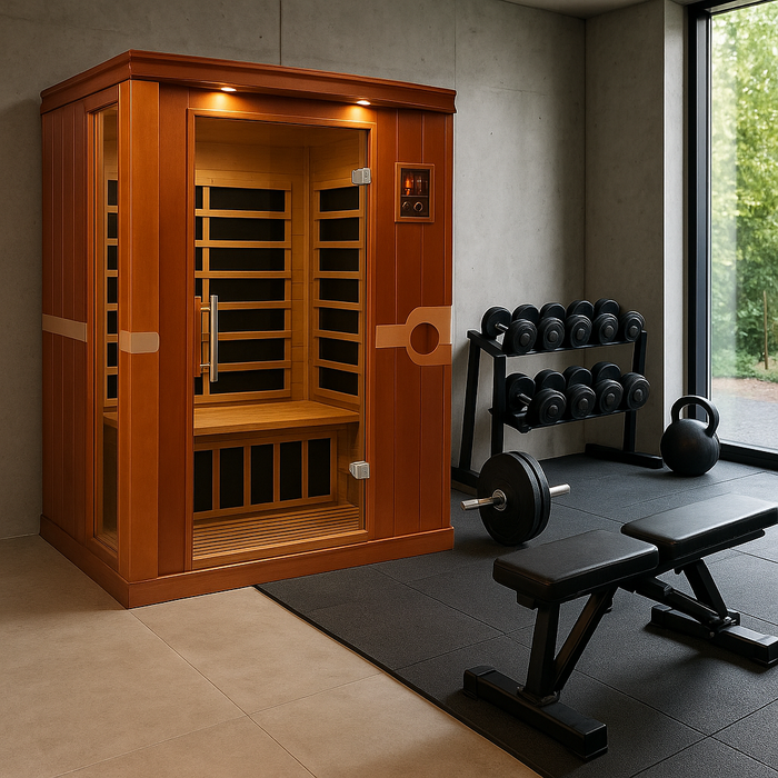 Dynamic Venice Elite 2-person Ultra Low EMF FAR Indoor Infrared Sauna + Red Light Therapy | DYN-6210-01-Elite