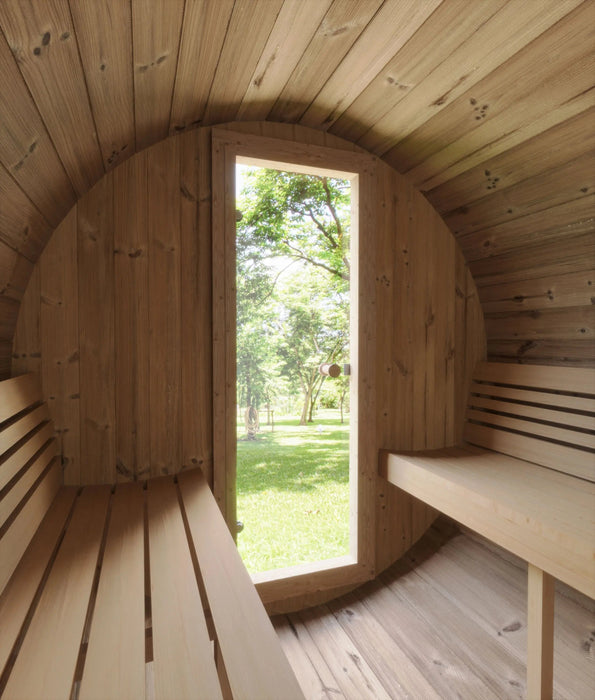 SaunaLife 6-Person E8 ERGO Series Barrel Sauna Saunalife