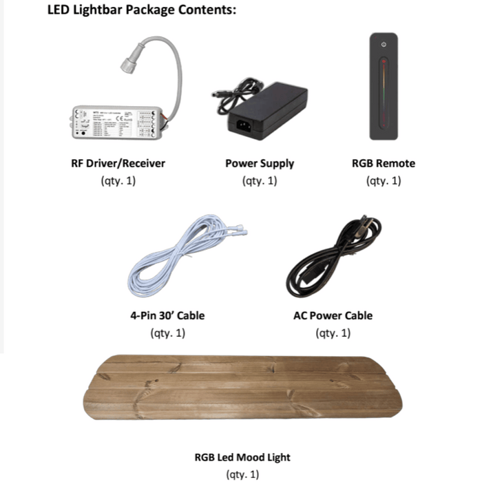 SaunaLife Chromatherapy 48" LED Wifi Sauna Lighting | EMood