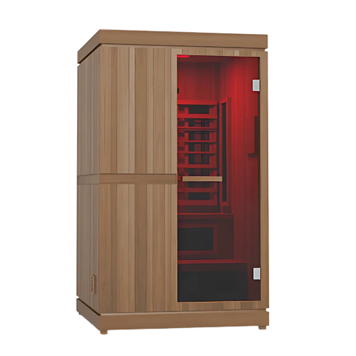 Finnmark FD-4 Trinity 2-Person Hybrid Indoor Infrared & Traditional Steam Sauna + Red Light Therapy | FD-KN004