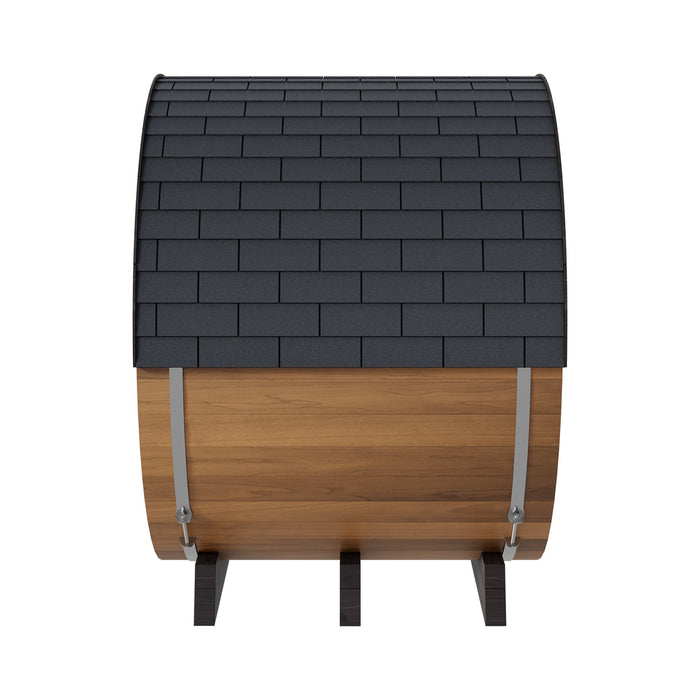 Finnmark 4-Person Hybrid Outdoor Infrared & Traditional Cedar Barrel Sauna | FD-6