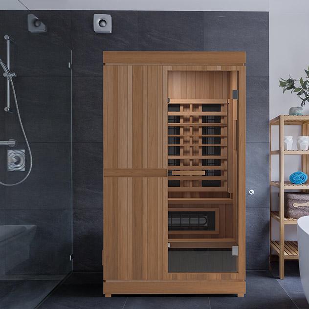 Finnmark FD-4 Trinity 2-Person Hybrid Indoor Infrared & Traditional Steam Sauna + Red Light Therapy | FD-KN004