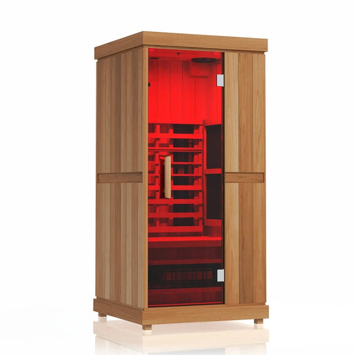 Finnmark FD-1 1-Person Full Spectrum Indoor Infrared Sauna + Red Light Therapy | FD-KN001 Finnmark