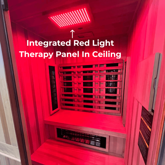 Finnmark FD-4 Trinity 2-Person Hybrid Indoor Infrared & Traditional Steam Sauna + Red Light Therapy | FD-KN004