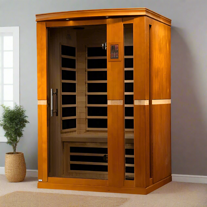 Dynamic Vittoria Elite 2-person Ultra Low EMF FAR Indoor Infrared Sauna + Red Light Therapy | DYN-6220-01 Elite