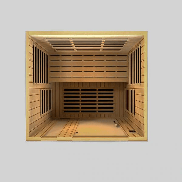 Dynamic Lugano 3-person Low EMF FAR Indoor Infrared Sauna + Red Light Therapy | DYN-6336-02