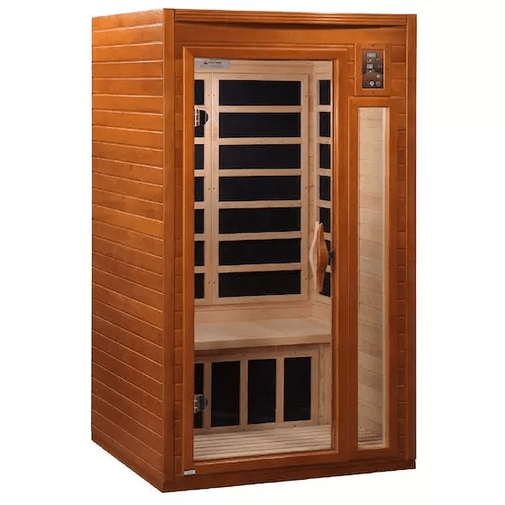 Dynamic Barcelona Elite 1-2-person Ultra Low EMF FAR Indoor Infrared Sauna + Red Light Therapy | DYN-6106-01-Elite