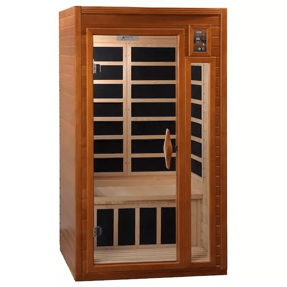 Dynamic Barcelona Elite 1-2-person Ultra Low EMF FAR Indoor Infrared Sauna + Red Light Therapy | DYN-6106-01-Elite