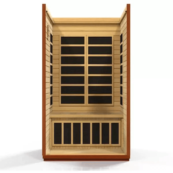 Dynamic San Marino 2-Person Low EMF FAR Indoor Infrared Sauna + Red Light Therapy | DYN-6206-01