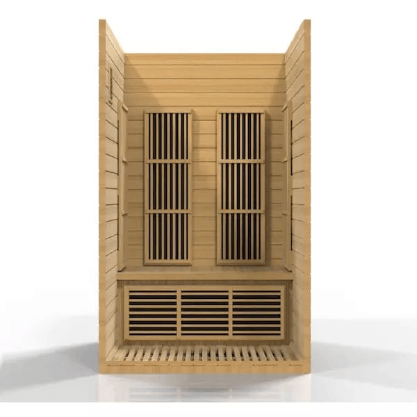 Maxxus Seattle 2-Person Low EMF FAR Indoor Infrared Sauna + Red Light Therapy | MX-J206-01