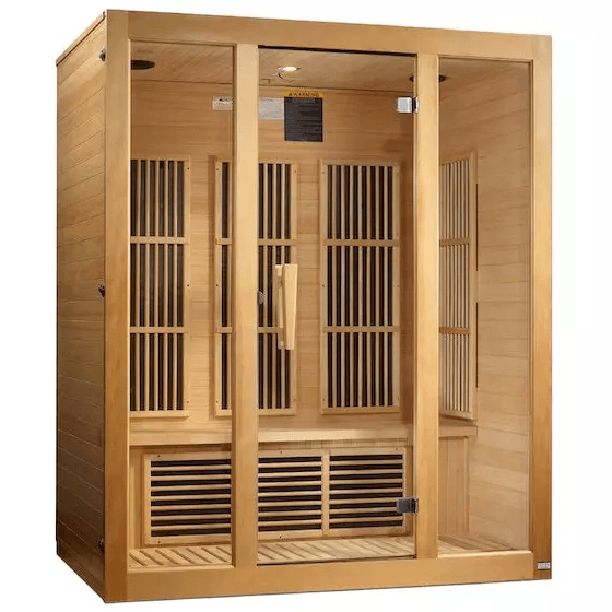 Maxxus Bellevue 3-Person Near Zero EMF FAR Indoor Infrared Sauna + Red Light Therapy | MX-J306-01-ZF