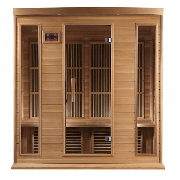 Maxxus 4-Person Low EMF FAR Indoor Infrared Sauna + Red Light Therapy | MX-K406-01-CED