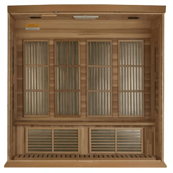 Maxxus 4-Person Low EMF FAR Indoor Infrared Sauna + Red Light Therapy | MX-K406-01-CED
