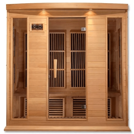 Maxxus 4-Person Low EMF FAR Indoor Infrared Sauna + Red Light Therapy | MX-K406-01