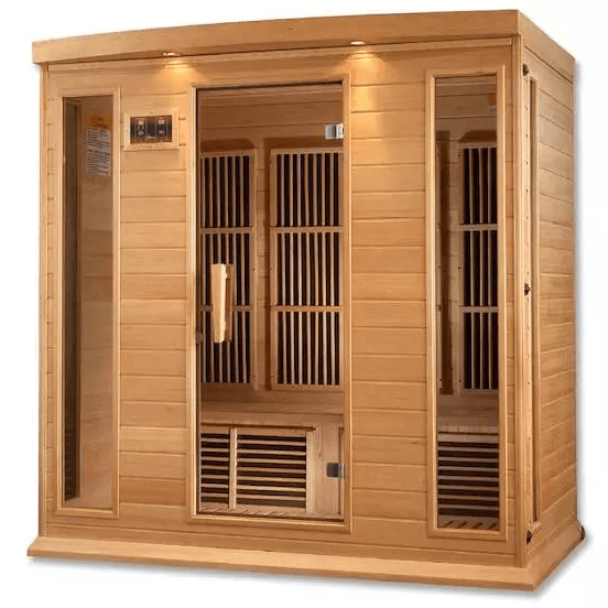 Maxxus 4-Person Low EMF FAR Indoor Infrared Sauna + Red Light Therapy | MX-K406-01