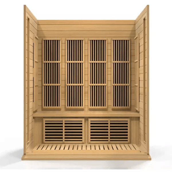 Maxxus 4-Person Low EMF FAR Indoor Infrared Sauna + Red Light Therapy | MX-K406-01