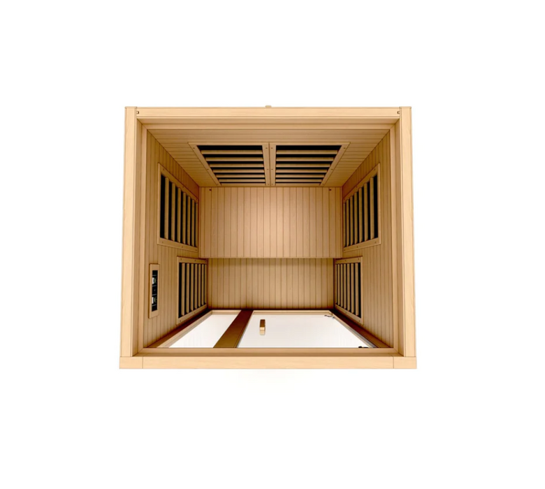 Dynamic Gracia 1-2-person Ultra Low EMF FAR Indoor Infrared Sauna + Red Light Therapy | DYN-6119-01 Elite
