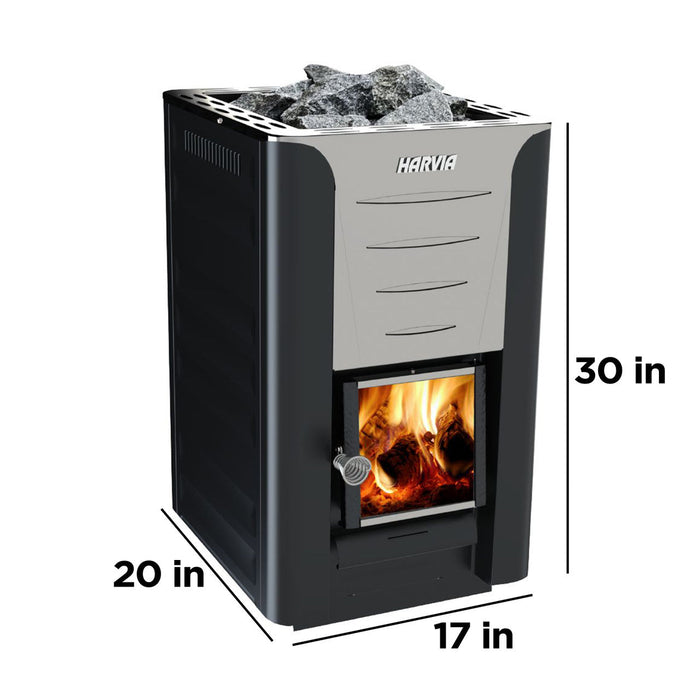 Harvia PRO 20 24kW Wood Burning Sauna Stove | WK200