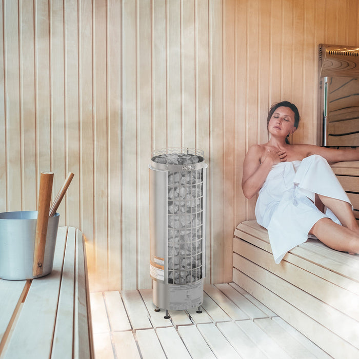 Harvia Split-Face Olivine Diabase Sauna Heater Stones 2-4" / 44lbs | AC3000