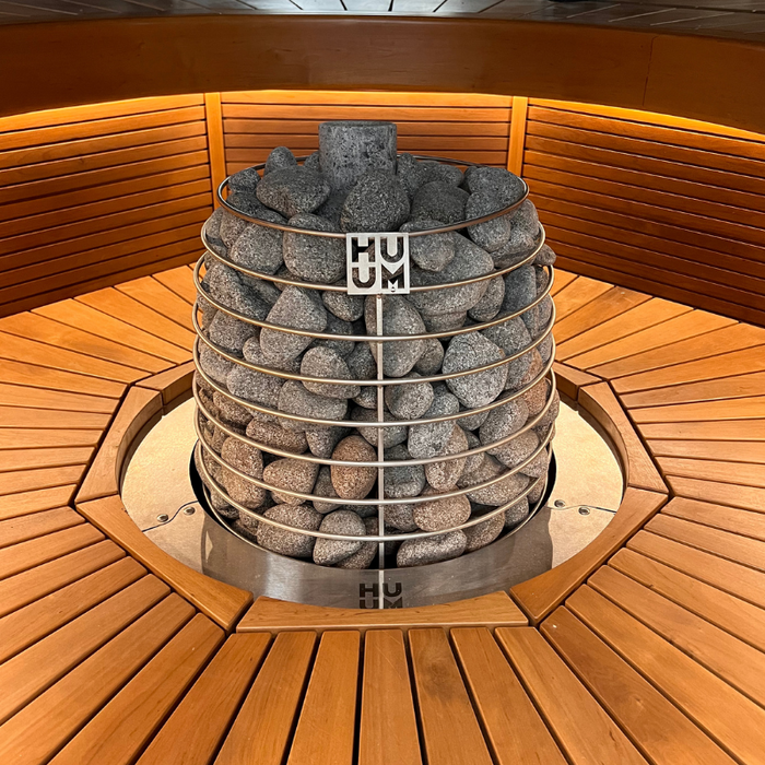 HUUM HIVE MINI 240V Electric Sauna Heater Package w/ UKU Wifi Controller and Stones