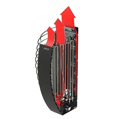 Harvia SP60E Spirit Series 6kW Sauna Heater, Black Harvia