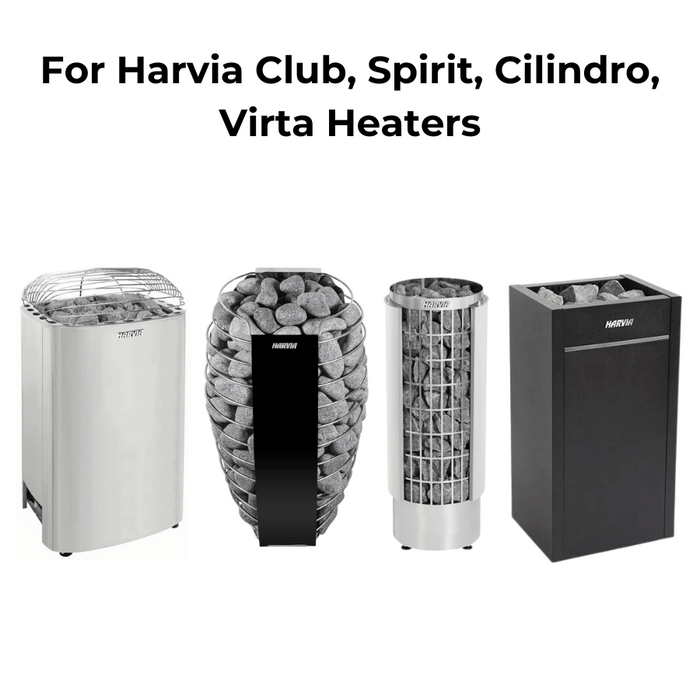 Harvia Fenix Digital Sauna Heater Control w/ WiFi and Power Unit and Temp/Humidity Sensor Kit | FX30-U1-U3-XC /  FX45-U1-U3-XC