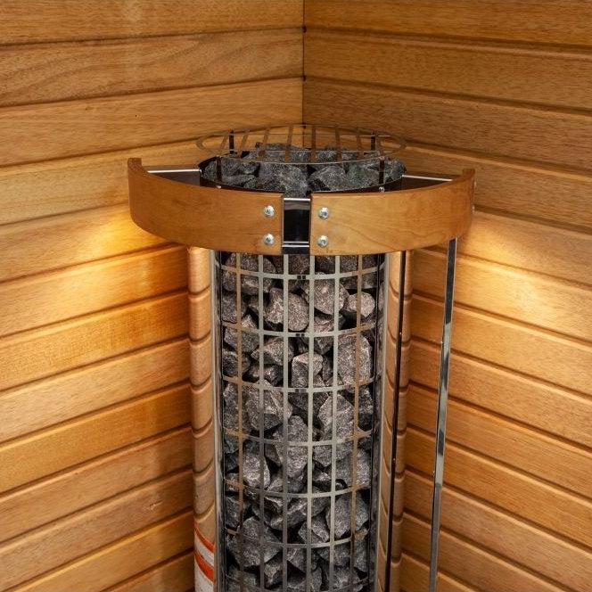 Harvia Cilindro Half Series 240V Electric Sauna Heater w/ Built-In Knob Controls 6/8/9kW