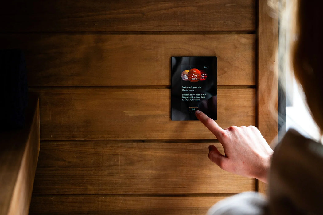 Harvia Fenix Digital Sauna Heater Control w/ WiFi and Power Unit and Temp/Humidity Sensor Kit | FX30-U1-U3-XC /  FX45-U1-U3-XC
