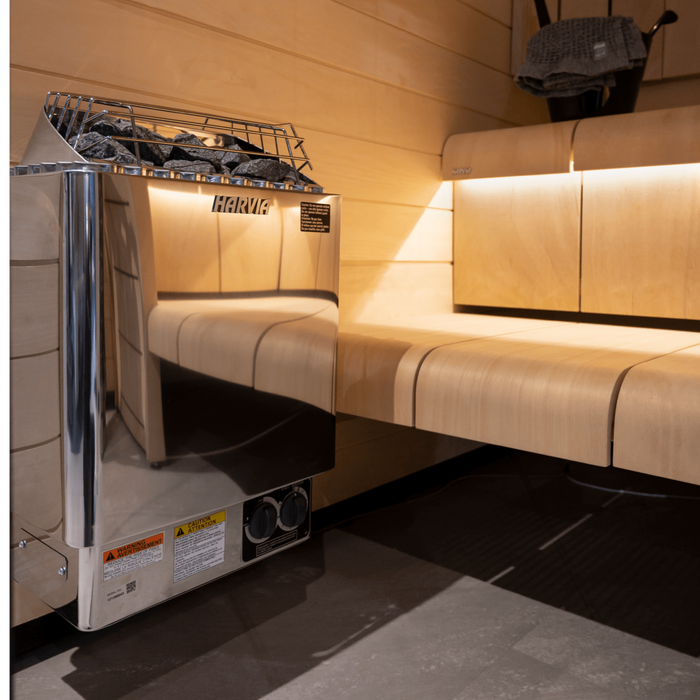 Harvia KIP 240V Electric Sauna Heater w/ Built-In Knob Controls 4.5/6/8kW