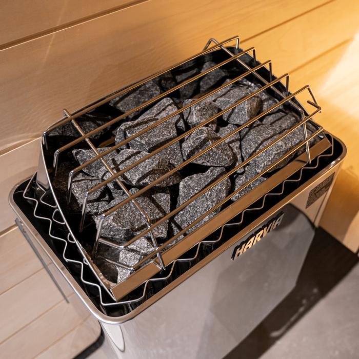 Harvia Split-Face Olivine Diabase Sauna Heater Stones 2-4" / 44lbs | AC3000