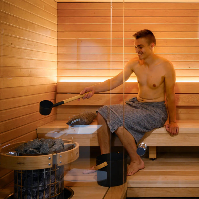 Harvia Cilindro PC80E Sauna Heater Package Harvia