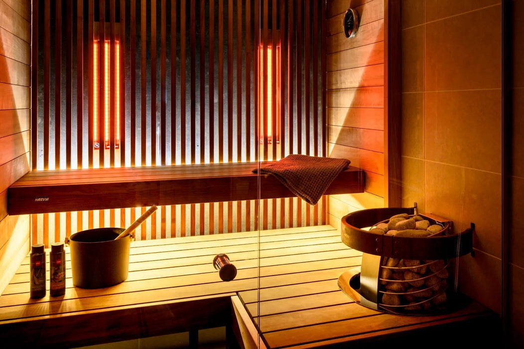 Harvia Spirit SP90E Electric Sauna Heater Package Harvia