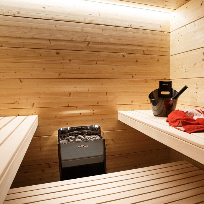 Harvia The Wall 6/8kW 240V Electric Sauna Heater w/ Built-In Knob Controls