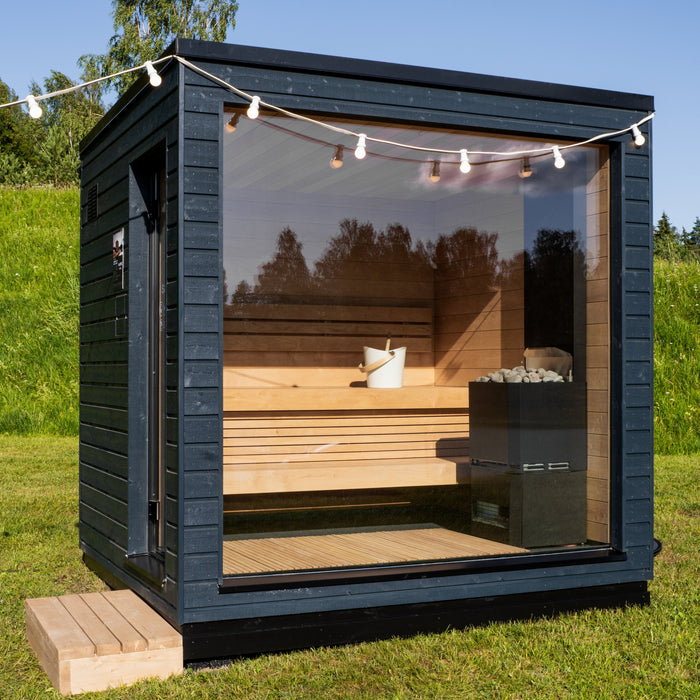 SaunaLife 5-Person Pre-Assembled Outdoor Sauna | Model G6
