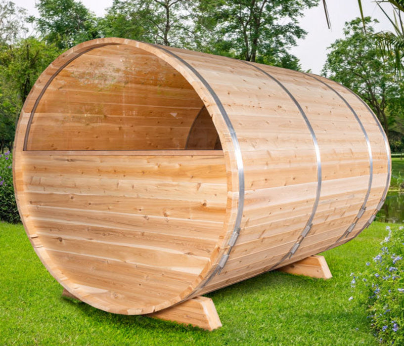Dundalk LeisureCraft Canadian Timber Serenity MP Barrel Sauna CTC2245MPE