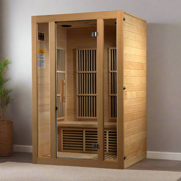 Maxxus Seattle 2-Person Near Zero EMF FAR Indoor Infrared Sauna + Red Light Therapy | MX-J206-01-ZF