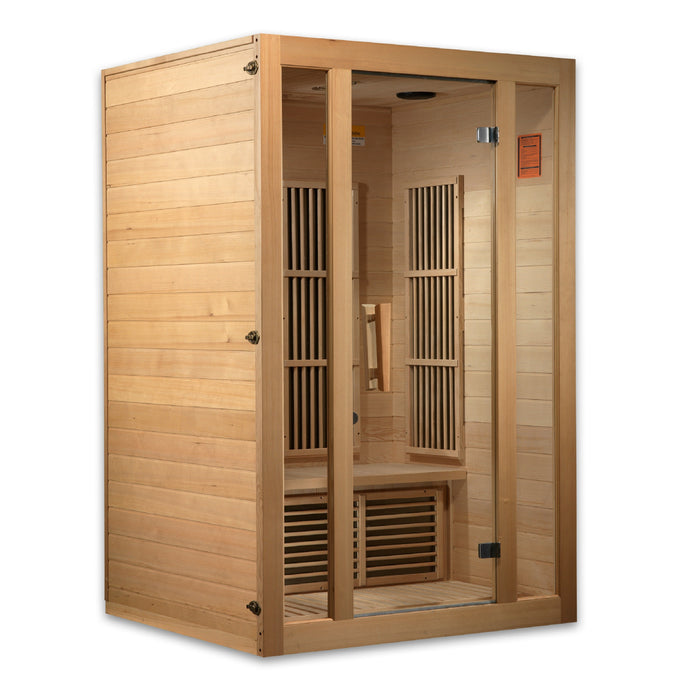 Maxxus Seattle 2-Person Near Zero EMF FAR Indoor Infrared Sauna + Red Light Therapy | MX-J206-01-ZF