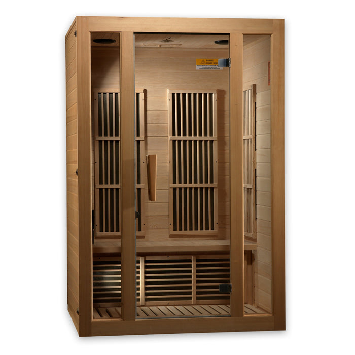 Maxxus Seattle 2-Person Near Zero EMF FAR Indoor Infrared Sauna + Red Light Therapy | MX-J206-01-ZF