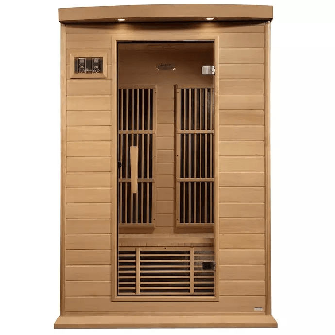 Maxxus 2-Person Near Zero EMF FAR Indoor Infrared Sauna + Red Light Therapy | MX-K206-01-ZF